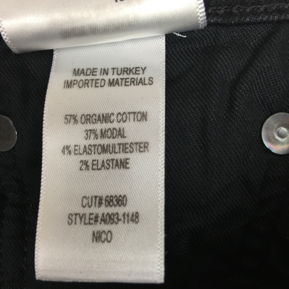 AGOLDE Nico High Rise Slim Jeans In Black Wash Size 26 - Picture 9 of 11